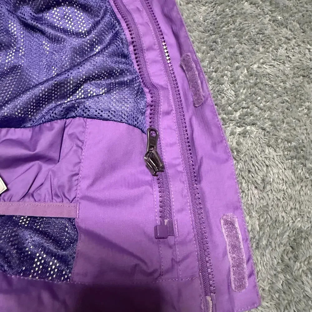 Patagonia Coat Kids Youth XL 14 Purple Shell Rain Coat Outdoor Hike
